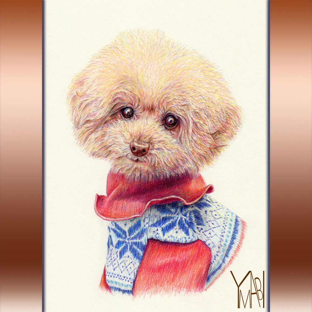 色鉛筆画　オーダー似顔画