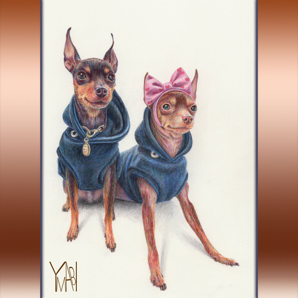 色鉛筆　オーダー似顔画