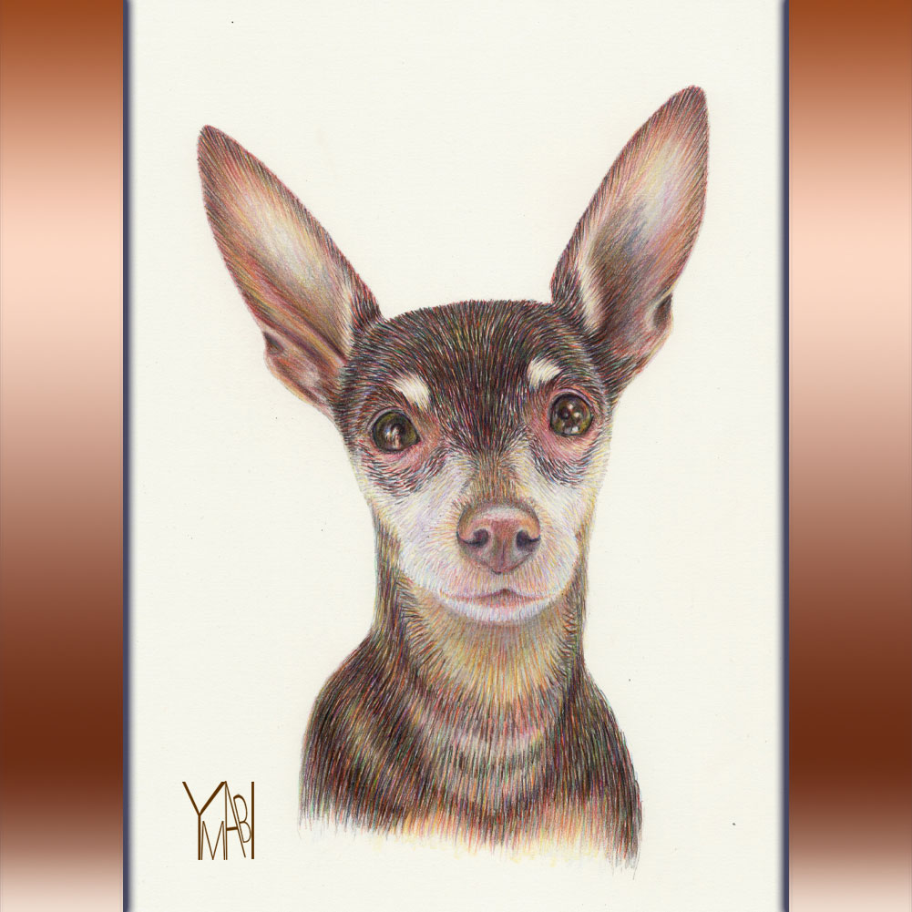 色鉛筆　オーダー似顔画