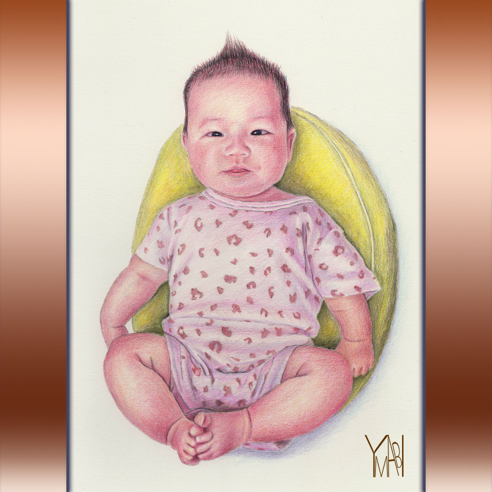 色鉛筆　オーダー似顔画